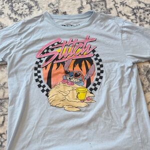 Disney Stitch Graphic Tee - Light Blue